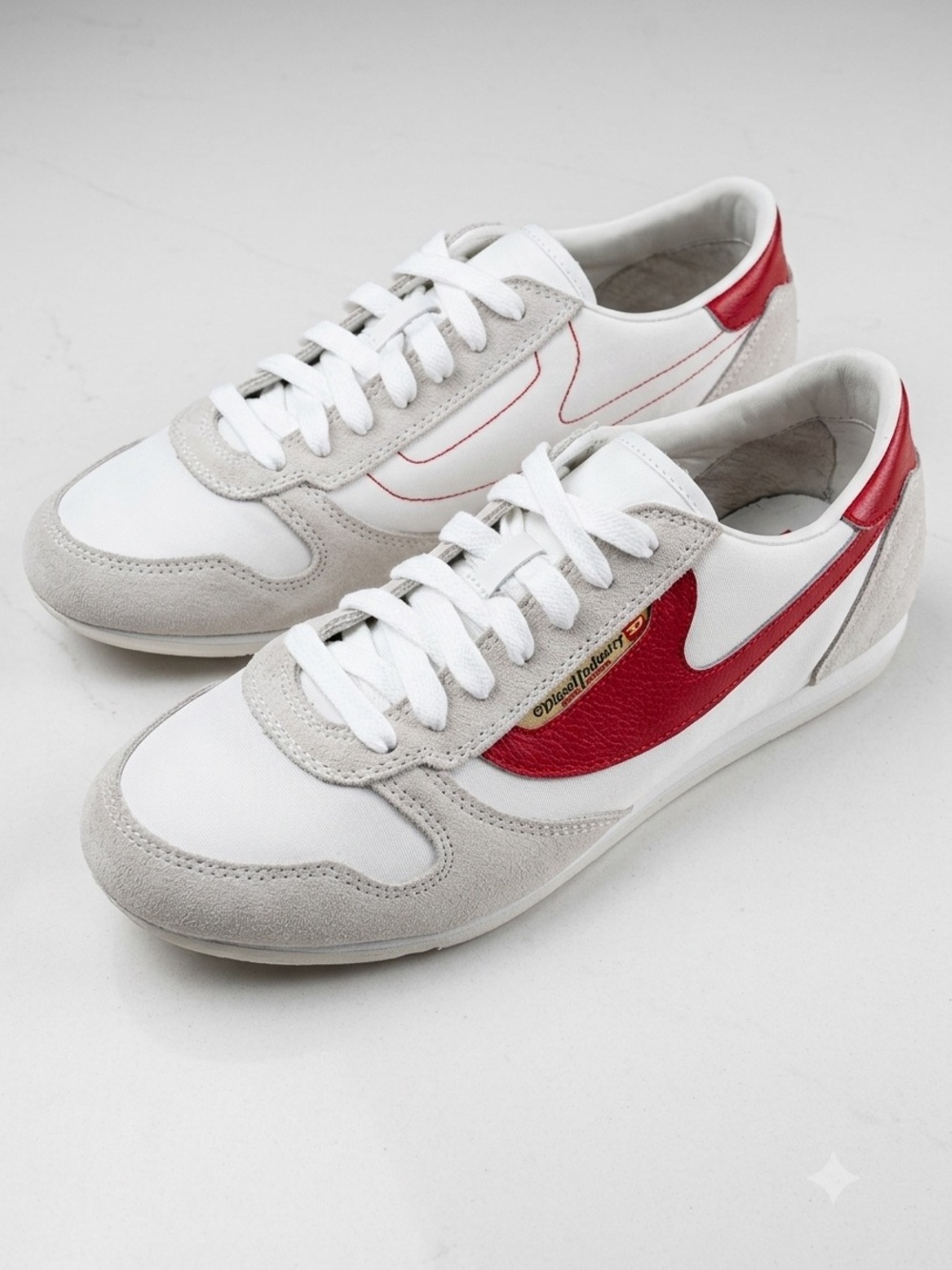 Diesel Women's Vintage-Style Sneakers Size 7.5 Like New Y2K Preppy Classic Chic